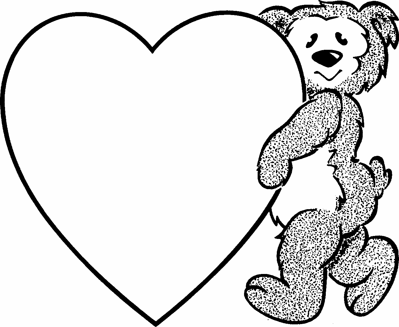 Coloring Pages Free Printable Valentine Coloring Pages For Kids Heart Coloring Pages Bear Coloring Pages Valentines Day Coloring Page