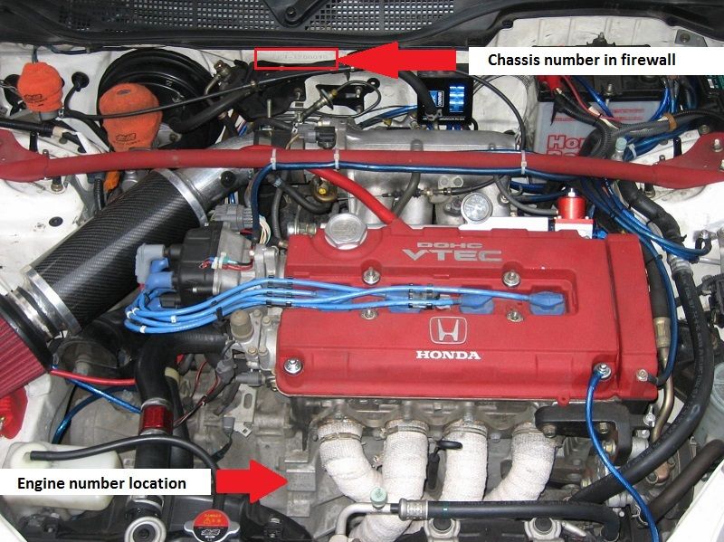 Type R Honda Civic Ek9 Engine Number Location Honda Civic Honda Civic Type R 2000 Honda Civic