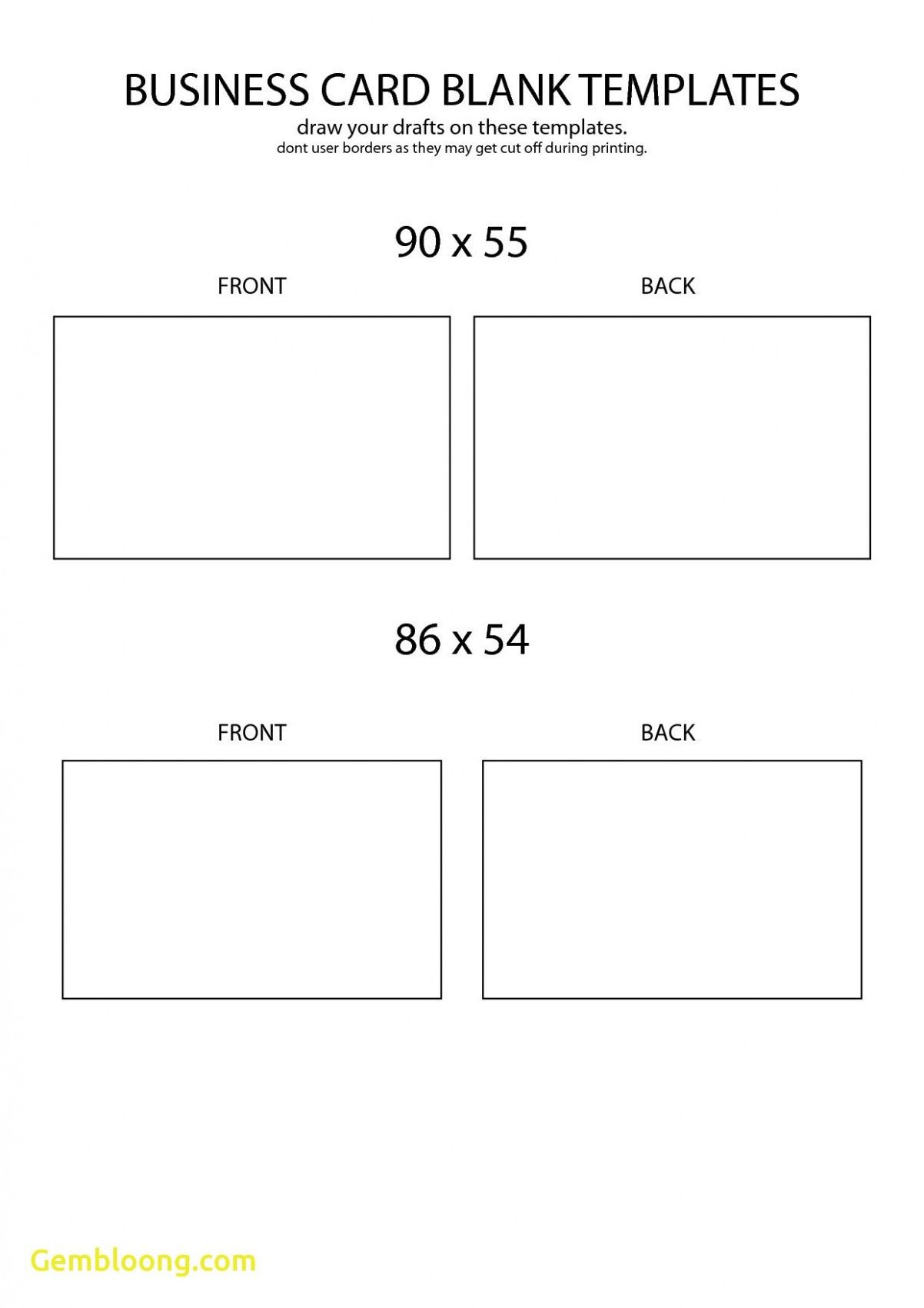 Free Blank Business Card Template Front And Back Design Business Card Template Psd Business Card Template Word Printable Business Cards