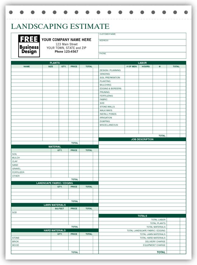6571 3 Landscaping Estimate Landscaping Quotes Lawn Care Lawn Care Business