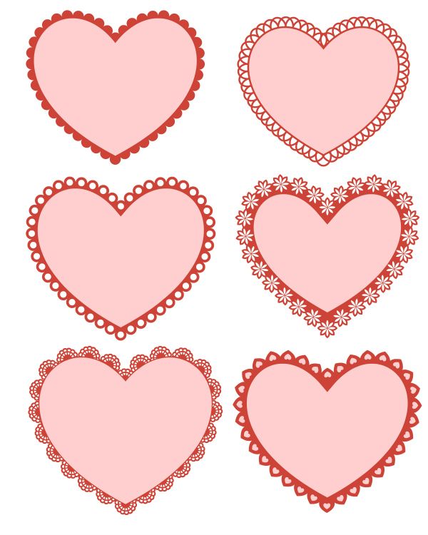 Free Printable Valentine Hearts Mama Likes This Valentines Printables Free Valentines Printables Free Valentine