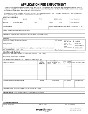 Blank Job Application Employment Application Job Application Template Printable Job Applications
