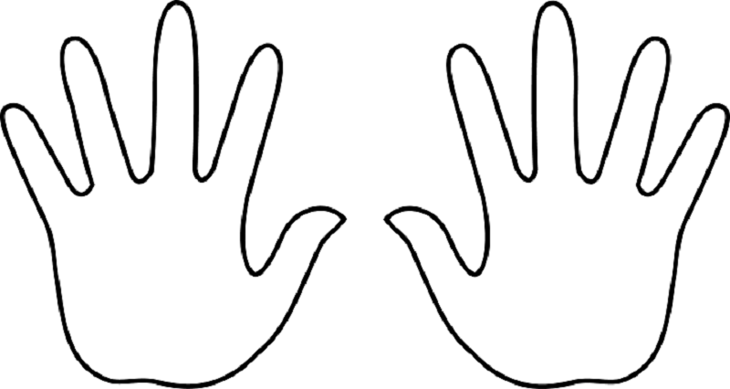 Simple Hand Drawing Google Search Hand Outline Free Clip Art Hand Clipart