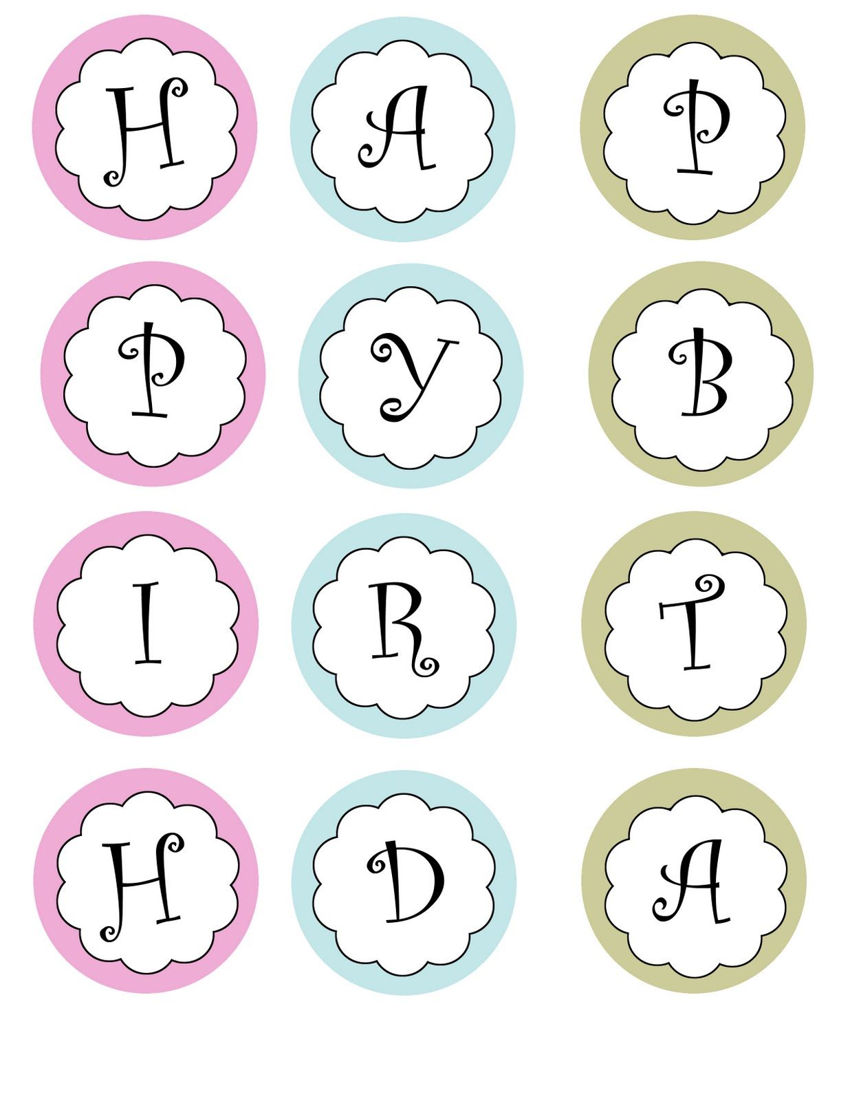 Pin By Sofijah Fabellar On Banners Birthday Banner Free Printable Printable Banner Template Birthday Banner Template