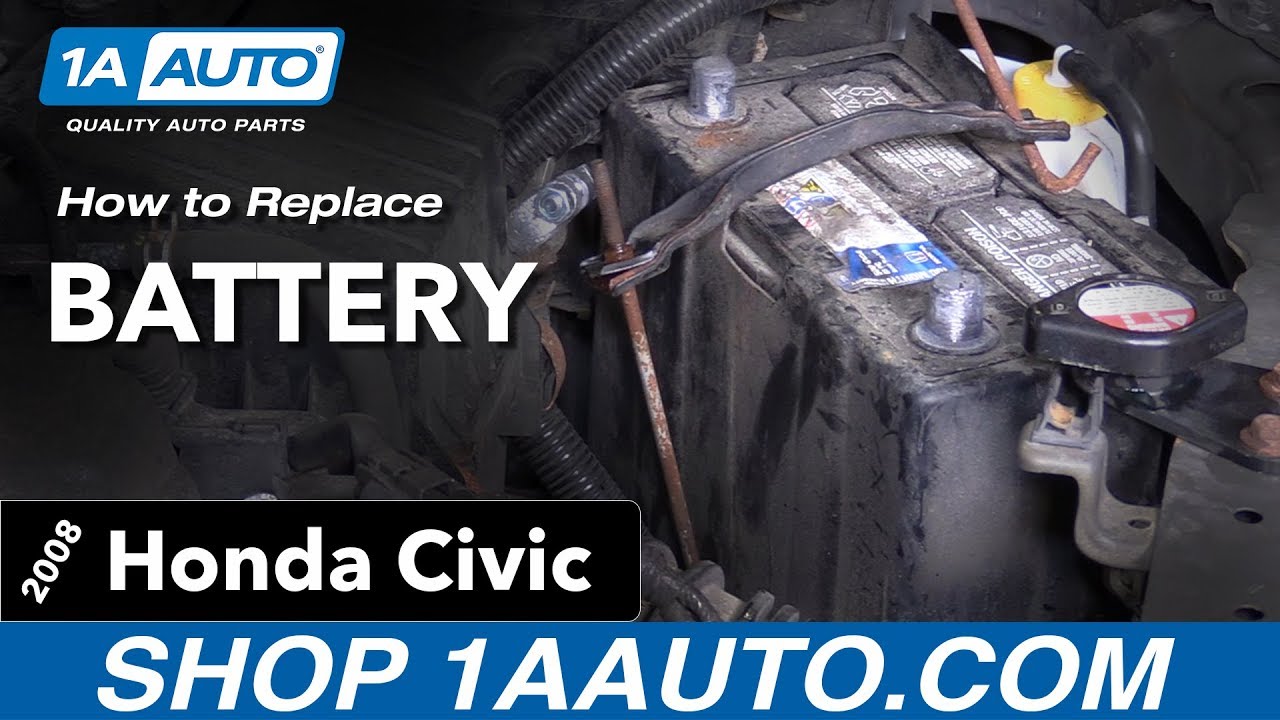 How To Replace Battery 05 11 Honda Civic Youtube