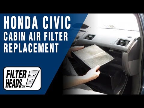 How To Replace Cabin Air Filter Honda Civic Youtube