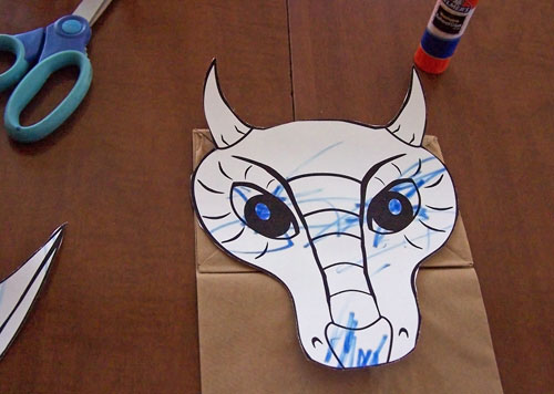 Paper Bag Dragon Puppet Create In The Chaos