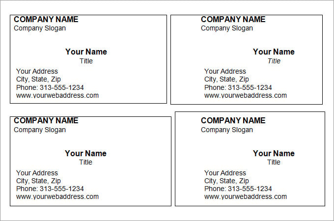 44 Free Blank Business Card Templates Ai Word Psd Free Premium Templates