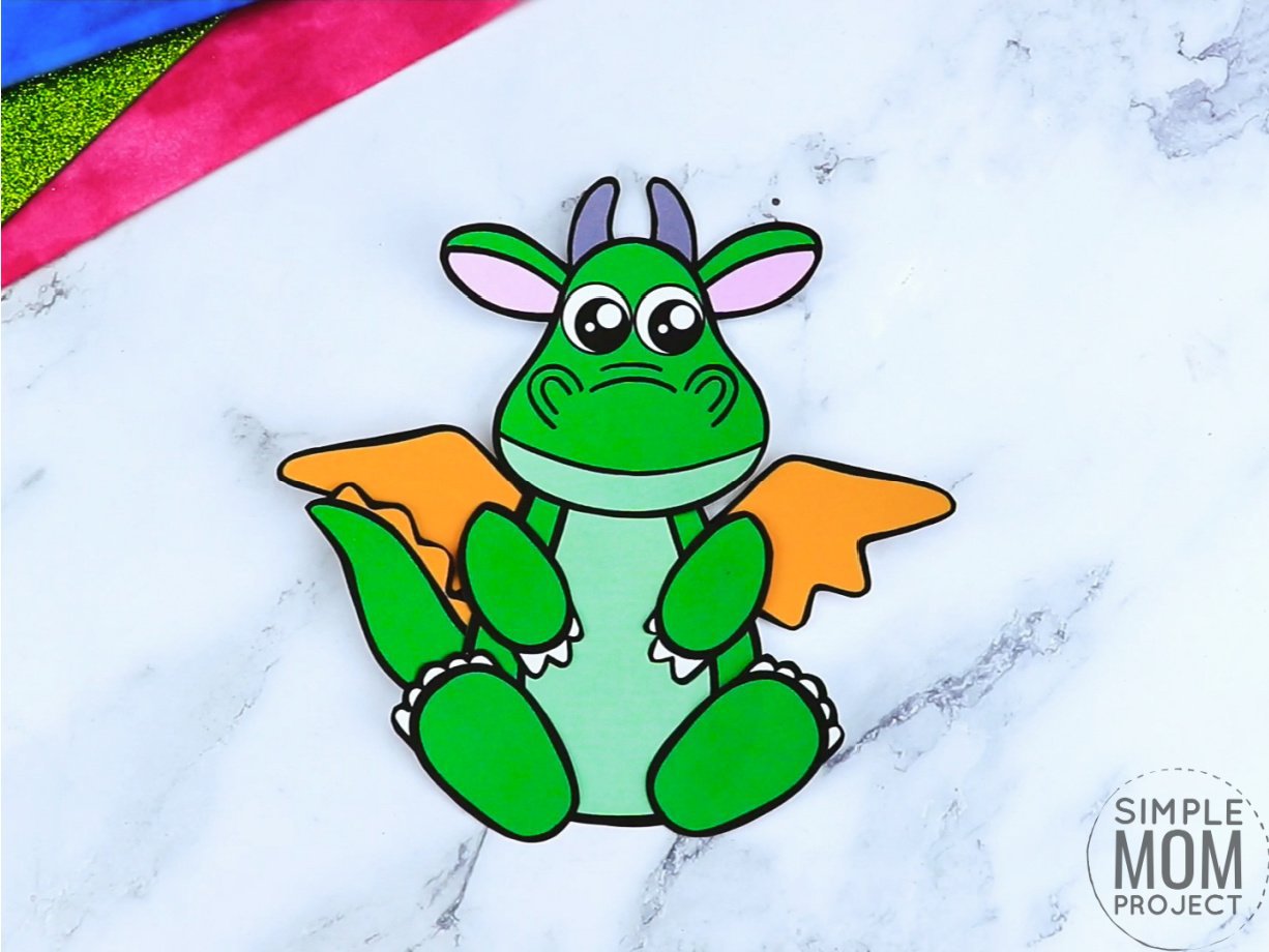 Free Printable Dragon Craft Template Simple Mom Project